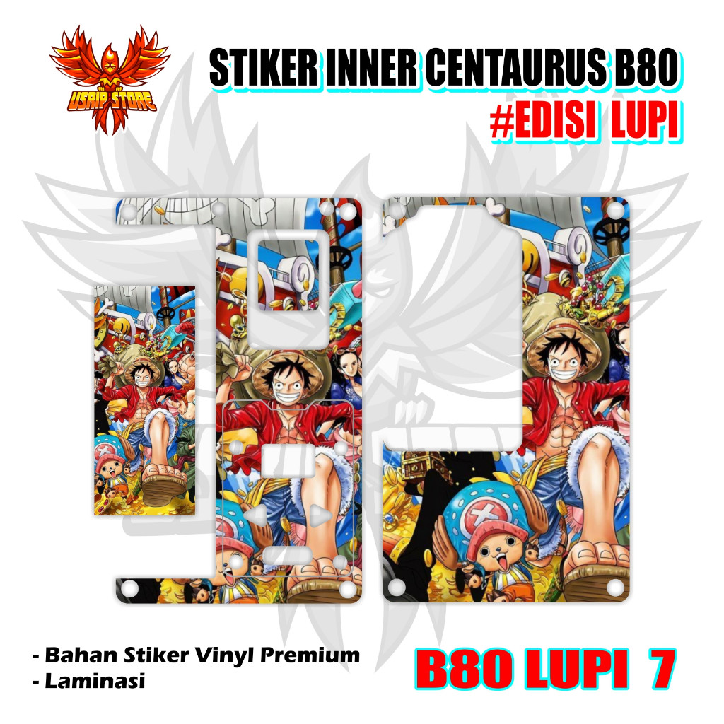 

1 B80 Lupi 7 Garskin/Stiker Case Bisa Custom Motif - 2Pcs