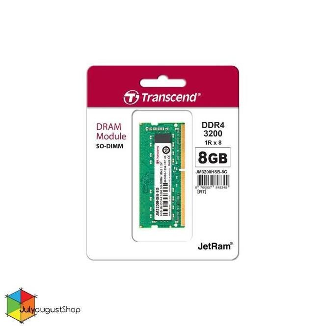 TERBARU - Transcend SO-DIMM DDR4 3200Mhz 8GB (1x8GB) DDR4 - JM3200HSG-8G