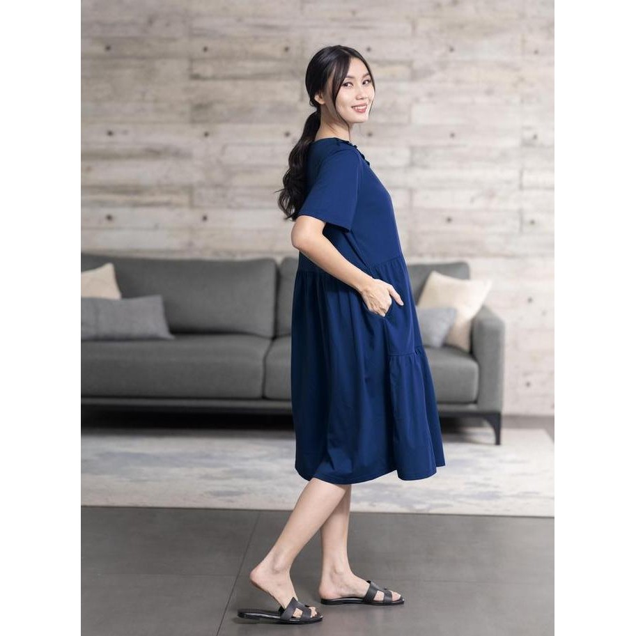 FOREVER SWEET Daster Kekinian Home Dress Daisy Busui Cantik Nyaman Wanita Tidur Kancing Panjang LJ