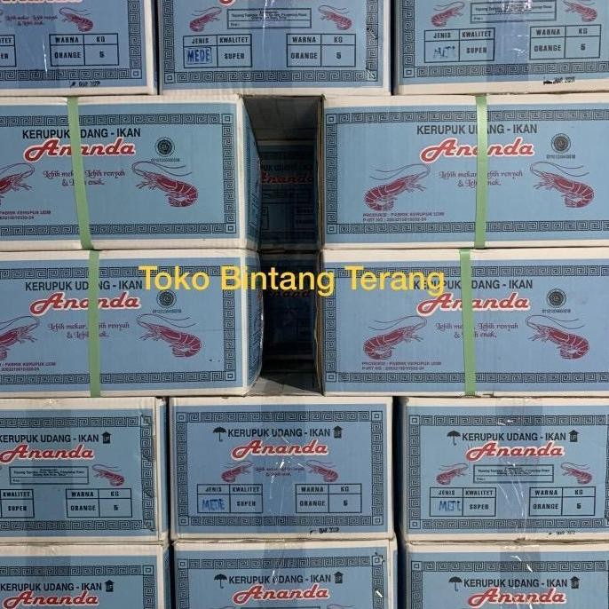 

Kerupuk / Krupuk Udang Mentah Kecil Ananda Udm Mede 1 Dus Karton 5 Kg #Gratisongkir