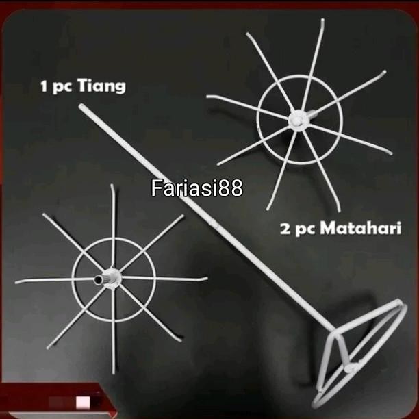 Asli Rak Display Aksesoris Putar Matahari 2 & 3 Susun Gantungan Kalung Gelang