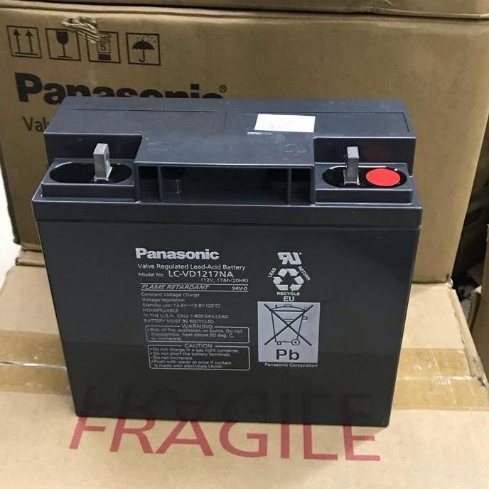Accu Aki Baterai Ups Battery Kering Vrla Panasonic 12V 17Ah / 20Hr