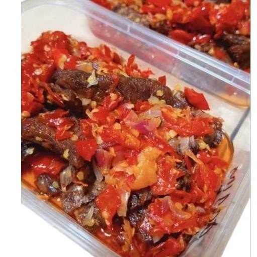 

Dendeng Balado 250Grempal Daging Rendang Frozen Food Lauk Siap Makan