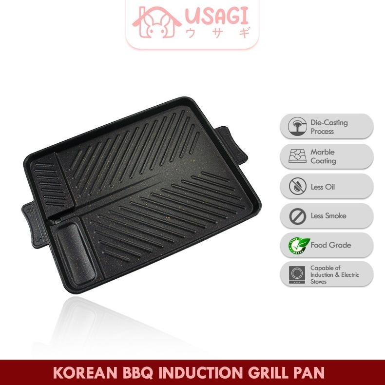 ''Terlaris" Usagi Official - Korean Bbq Induction Grill Pan / Grill Pan Induksi / Alat Pemanggang In