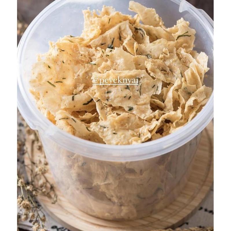 

Peyek Nyai - Rempeyek Teri Medan (Toples 10L) Jumbo #Gratisongkir