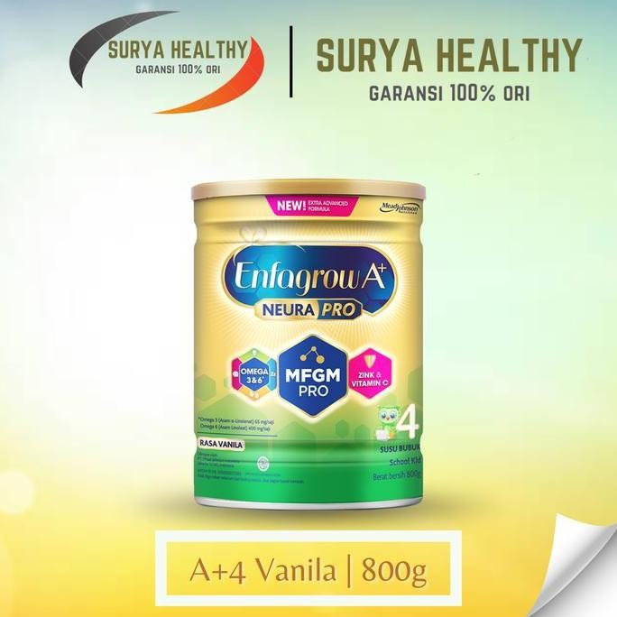 

terbaru enfagrow a+ 4 vanila 800gr susu formula anak 3-12 tahun