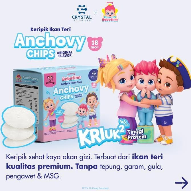 

Crystal Of The Sea Bundle Of 3 Pinkfong Bebefinn Anchovy Chips #Gratisongkir