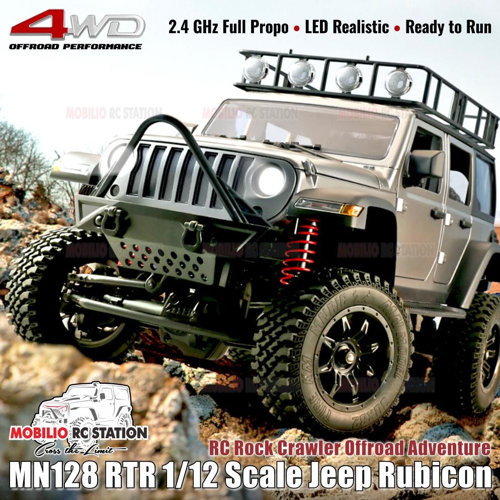 Jpf-1015 Mn128 Rtr 1/12 Scale Jeep Rubicon Rc Rock Crawler Offroad Adventure