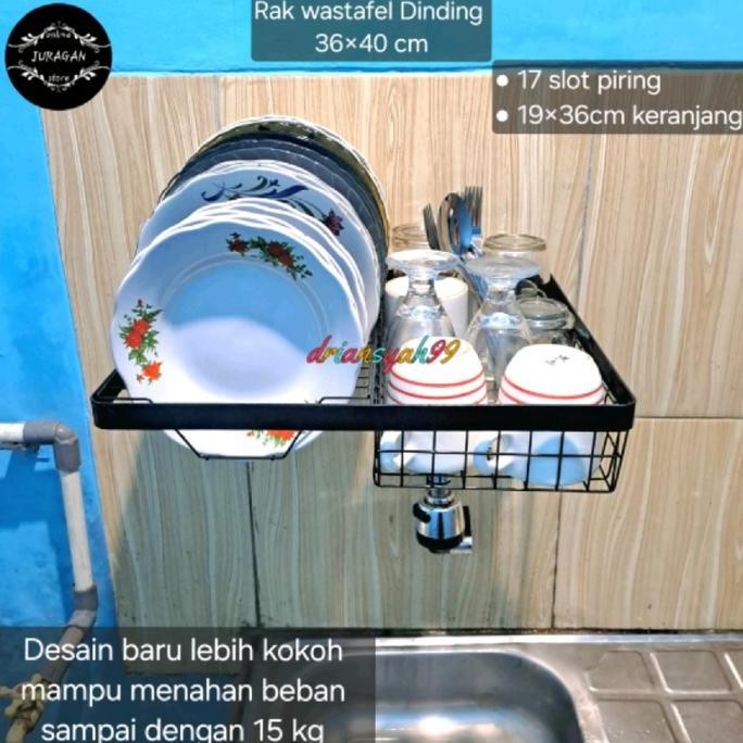 Rak Piring Dinding Wastafel rak dinding peralatan papur PS