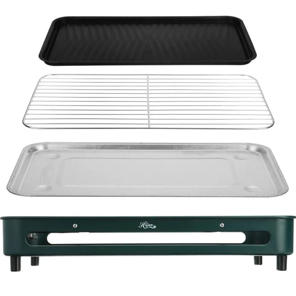 ''Terlaris" Alat Panggang Pemanggang Grill Pan Anti Lengket Listrik Alat Pemanggang Serbaguna Murah