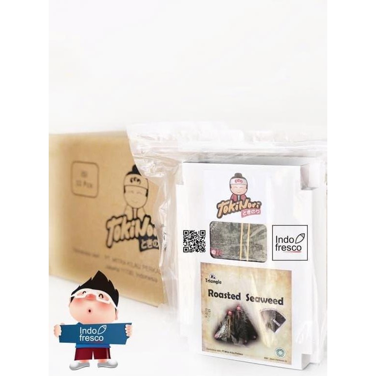 

Tokinori Triangle Onigiri Nori Wrapper- Roasted Seaweed 100 Lembar #Gratisongkir