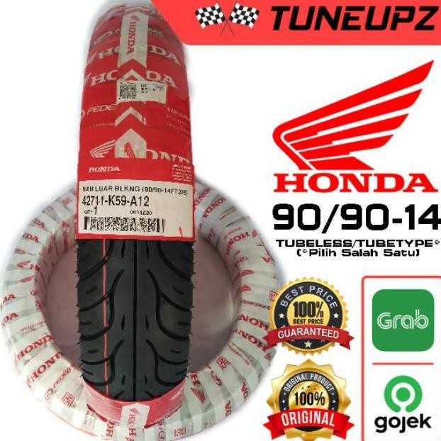 BAN HONDA 90/90-14 TUBELESS TUBETYPE FEDERAL FT 235 BELAKANG AHM ORIGINAL MATIC BEAT VARIO TUBLES K5