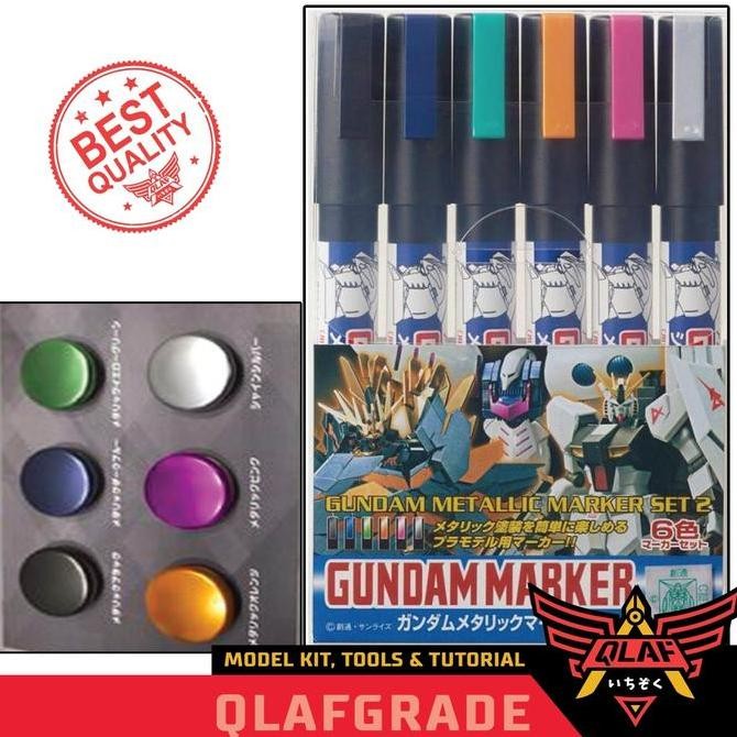 

METALLIC MARKER SET 2 - GUNDAM MARKER SET ORIGINAL DAN TERPERCAYA
