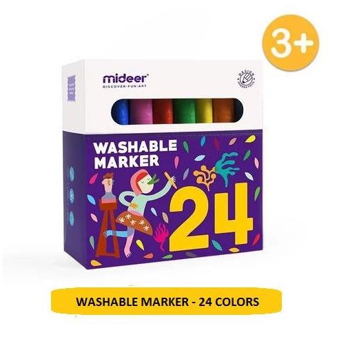 

MIDEER WASHABLE MARKER - 24 ORIGINAL DAN TERPERCAYA