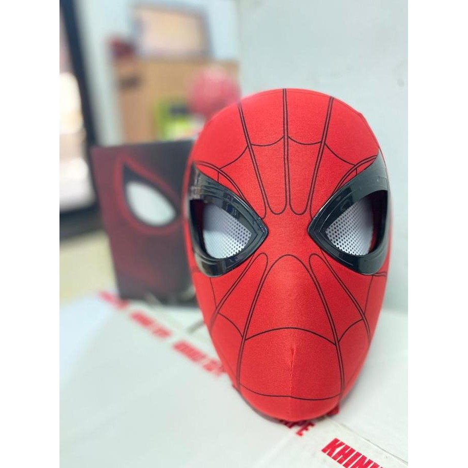 Original Topeng Spiderman Headgear Anak Cosplay Superhero Kontrol Dagu