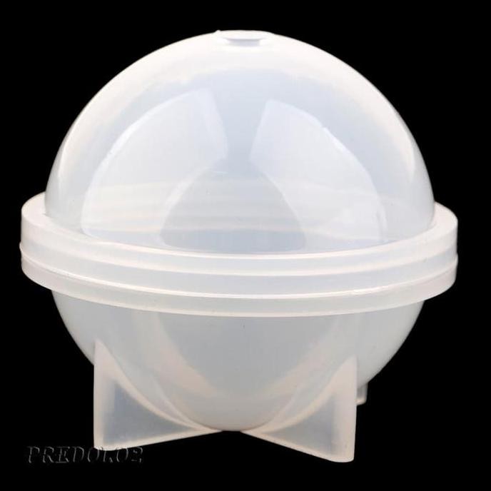 Cetakan Resin Epoxy model bulat bola 5 cm DIY Bahan Silikon