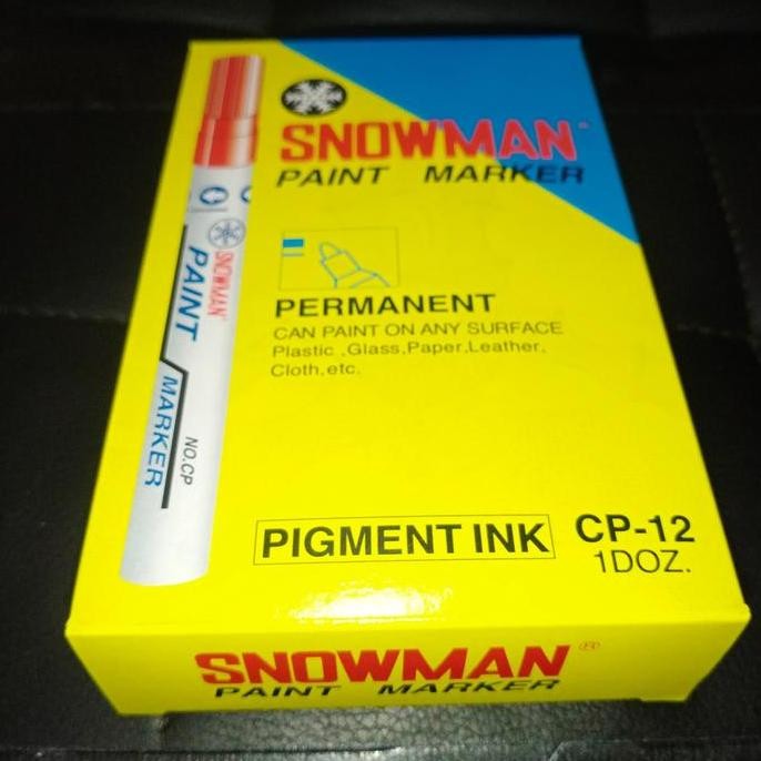 

SPIDOL PAINT MARKER CP-12 SNOWMAN BIRU ORIGINAL DAN TERPERCAYA