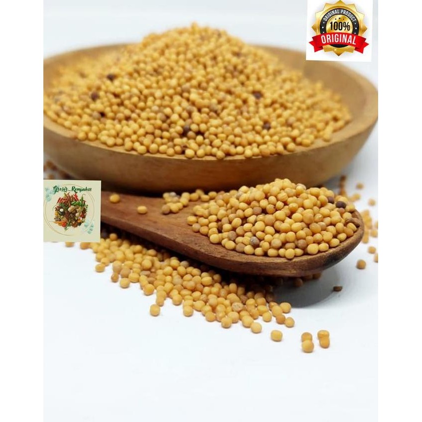 

Biji Sawi Kuning / Yellow Mustard Seed 1Kg #Gratisongkir