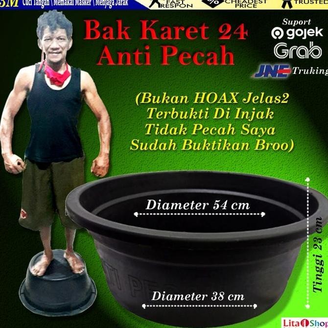 terbaru bak karet kuda 24 - ember karet anti pecah serbaguna outdoor