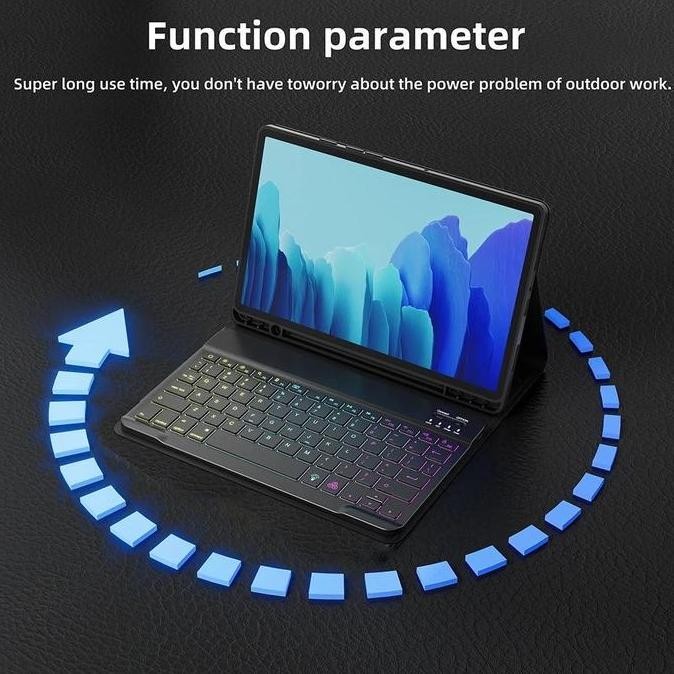 GOOJODOQ HANYA CASING - TABLET CASE FOR SAMSUNG GALAXY TAB A7 A8 CASE KEYBOARD FOR SAMSUNG TAB S6 LI