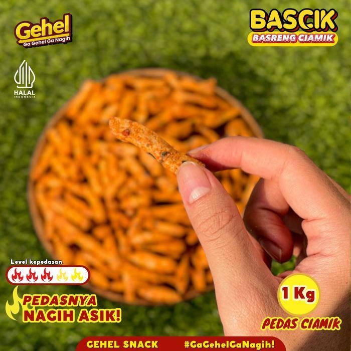 

SL BASRENG CIAMIK GEHEL 1 KG (Basreng Pedas Cikruh dan Basreng Pedas Ciamik) - Camilan, Makanan Ringan, Food Snacks Cemilan Keripik Goreng