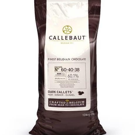 

Callebaut dark callets Chocolate couvetuee 60% Coklat choco 500 gr