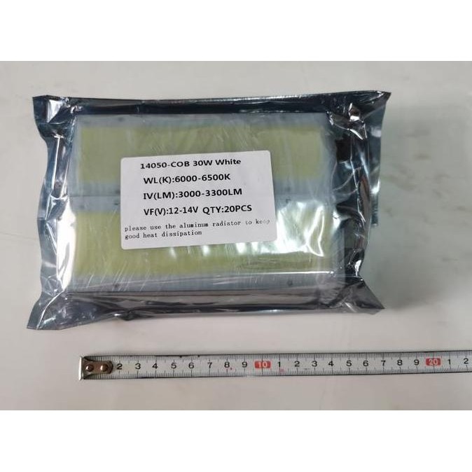 Hpl 30W + Pendingin Putih 12 V High Power Led 30 Watt 12V 30 W
