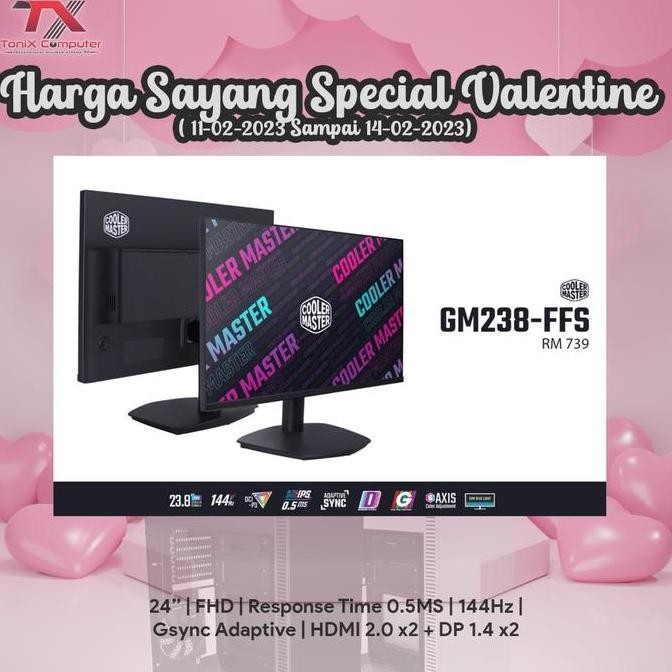 Cooler Master GM238-FFS | Monitor Gaming 144HZ IPS 1080p 144Hz