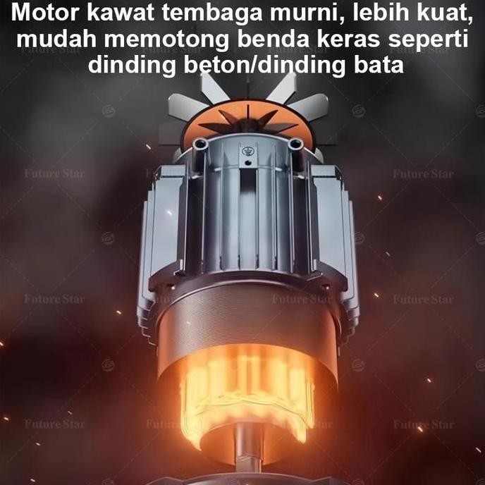 BEBAS ONGKIR - Mesin Pemotong Beton Listrik 390mm 290mm Concrete Wall Cutting Machine Electric Groov