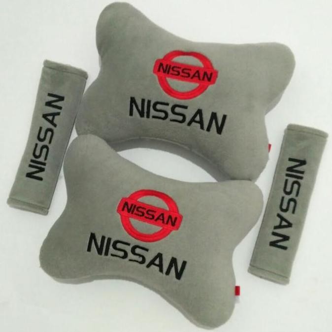 Bantal Leher Mobil Nissan Livina Sandaran Kepala Jok Mobil
