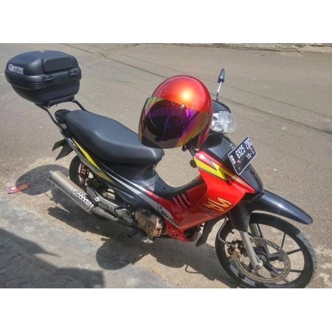 Box Motor KMI 688 BRACKET Shogun 125 old suzuki bagasi accessories