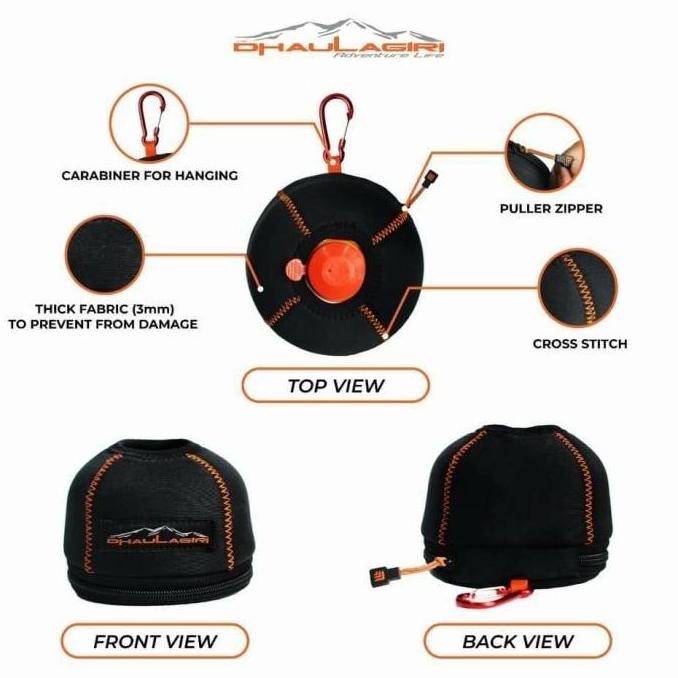 PELINDUNG COVER POUCH TABUNG GAS CANISTER TANK ORIGINAL DHAULAGIRI