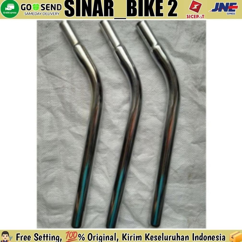 Seatpost Tiang Sadel Saddle Sepeda Bengkok - 25.4mm