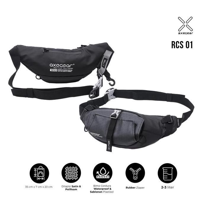 TAS PINGGANG TRAIL PRIA AXEGEAR WAISTBAG ADVENTURE RCS 01
