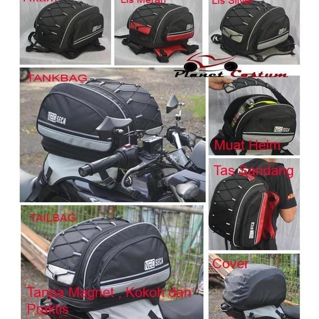 Tas Motor Tankbag Tailbag Seatbag Bagasi Touring Motor Sport Bebek Cross Trail Motocross Adventure