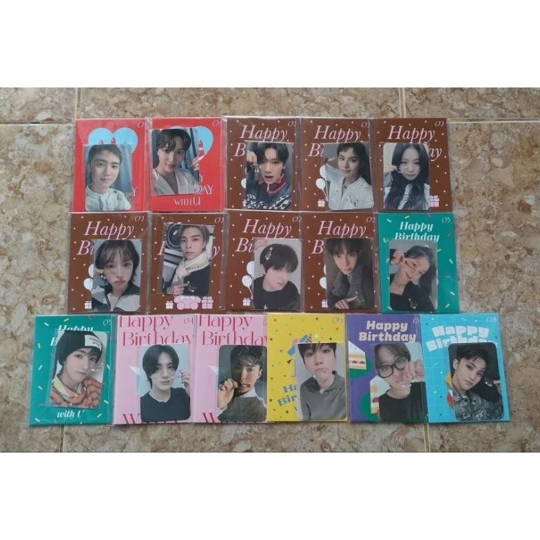 Ter-98 Gha-65 [Ready Stock] Card Birthday Md Smartist Baekhyun Kai Johnny Ten Doyoung Haechan Jeno R
