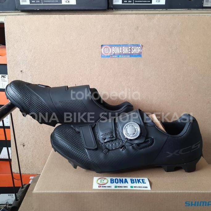 Sepatu Shimano Xc5 Xc502 Wide Black - Cleat Clip Shoes Mtb