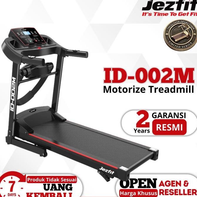 TERBARU - Jezfit Alat Fitness Treadmill Elektrik ID 002M