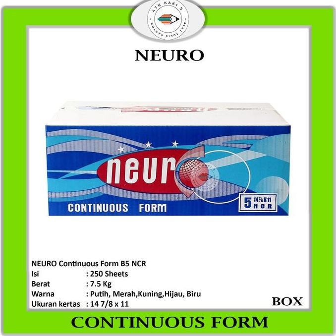 

Continous Form 14 7/8 x 11 5Ply ( B5 Neuro ) NCR / Kertas Komputer