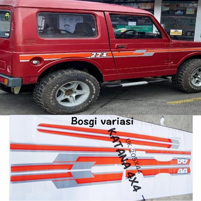 Sticker Stiker List Body Suzuki Katana Jimny 4X4 Promo