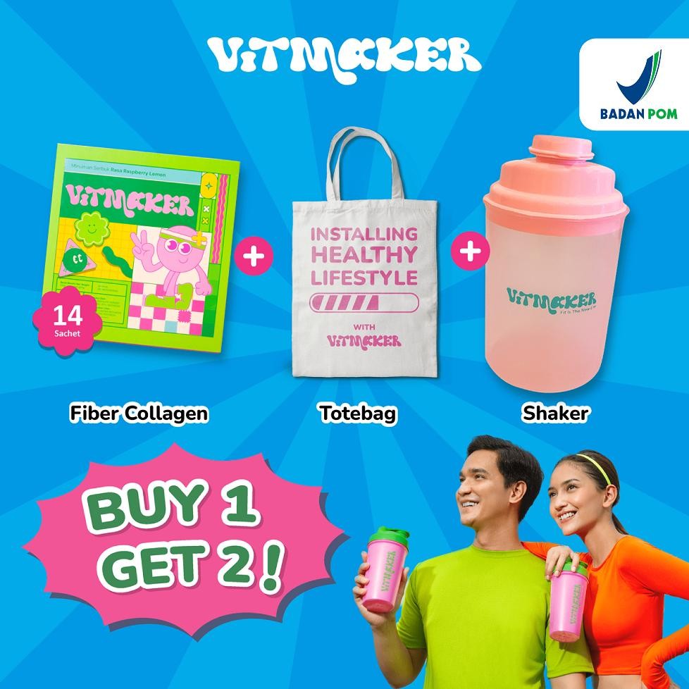 

Vitmaker Drink Box 14Pcs + Shaker [Free Bottle + ]