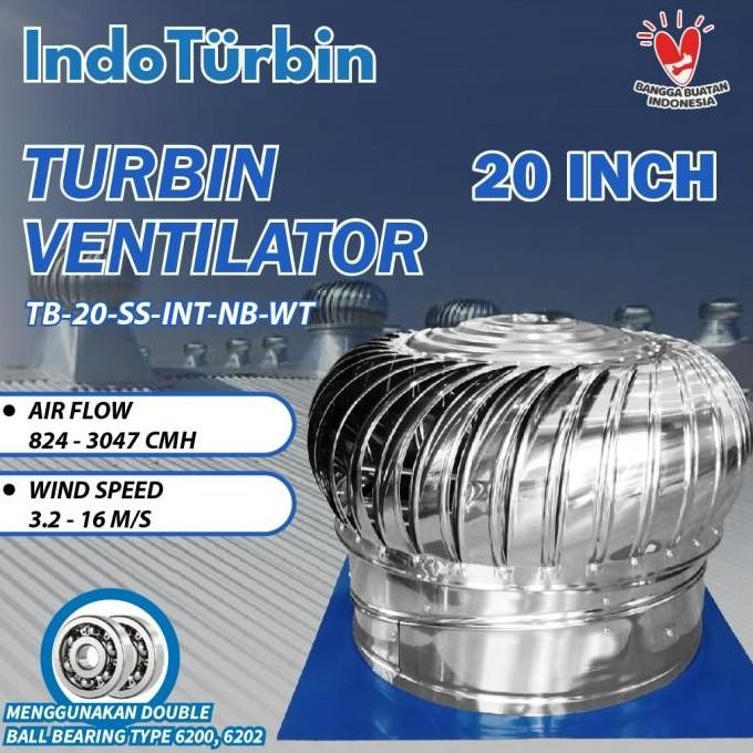 Turbin Ventilator 20 Inch Turbine Roof Exhaust Rumah Pabrik Indoturbin Seo
