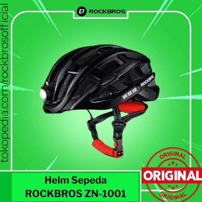 Helm Sepeda Rockbros Zn-1001 - Helmet Lampu Light Seli Brompton Bike