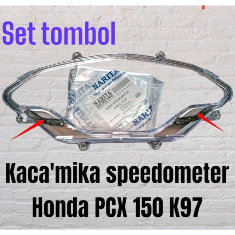 TERLARIS mika kaca speedometer Spedometer PCX 150 k97 set tombol