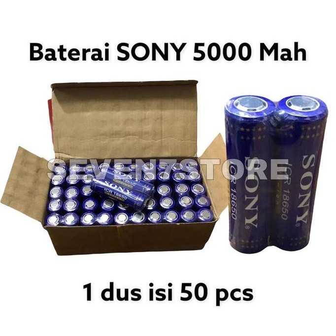 New !!! Baterai SONY 18650 5000 MAH 3.7V