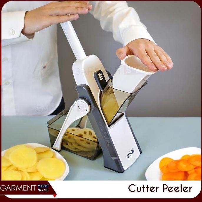 TERBARU - Alat Parutan Serbaguna Otomatis Peniris Pemotong Kentang Wortel Sayur