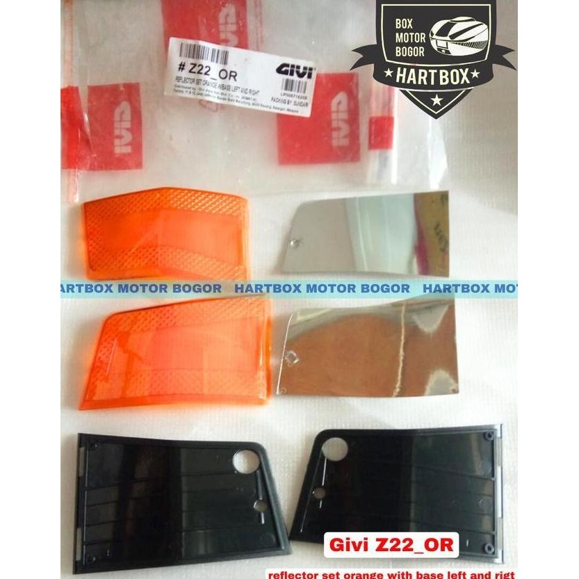 Givi Z22_OR reflector set orange left and rigt Mika Side Box Givi E22