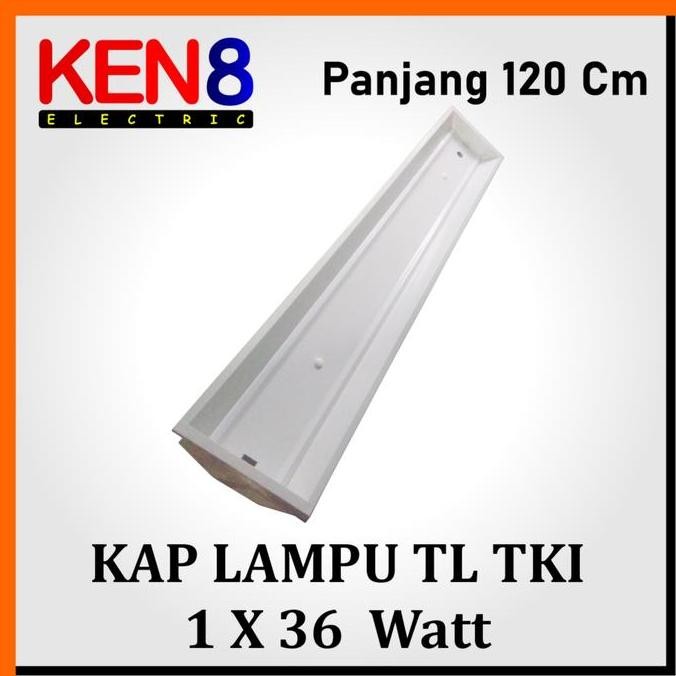 Kap Lampu Tl Tki 1 X 36 Watt | 1 X 16 Watt Led Philips