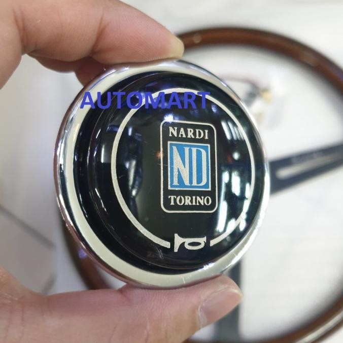 Stir Mobil Racing Steering Wheel Nardi Wood Kayu Classic Black Spoke