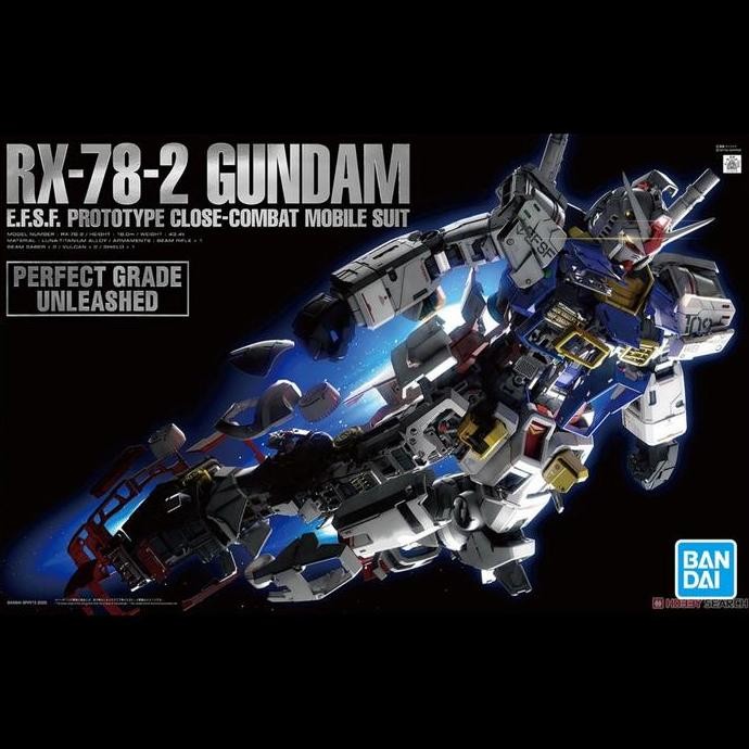 Bandai PG Unleashed Perfect Grade 1/60 RX 78 2 Gundam RX78 2 Rx-78-2
